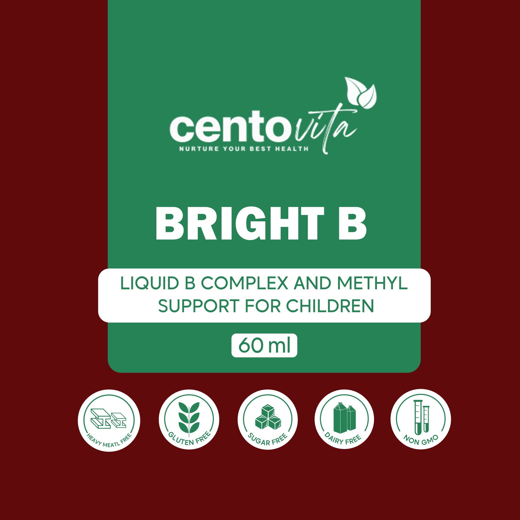 Bright B: Liquid B Complex and Methyl Support for Children