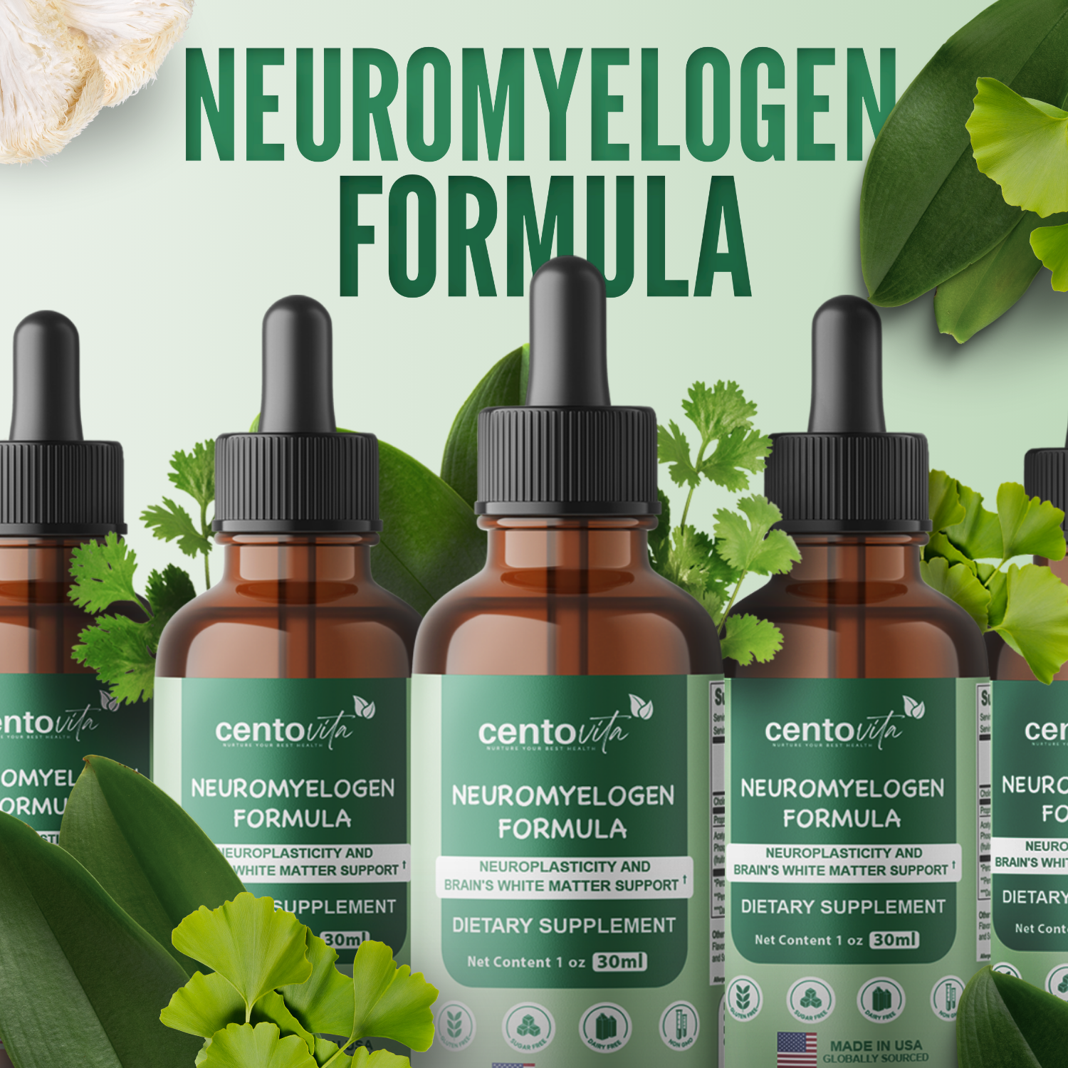 Neuromyelogen Formula brain myelin and neuroplasticity support for children ‚Äì Centovita Development Booster ‚Äì Made in USA ‚Äì Autism support