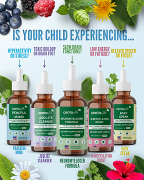 Peaceful Minds calming magnesium and herbal drops for kids ‚Äì Centovita Development Booster ‚Äì Made in USA ‚Äì Autism support supplement