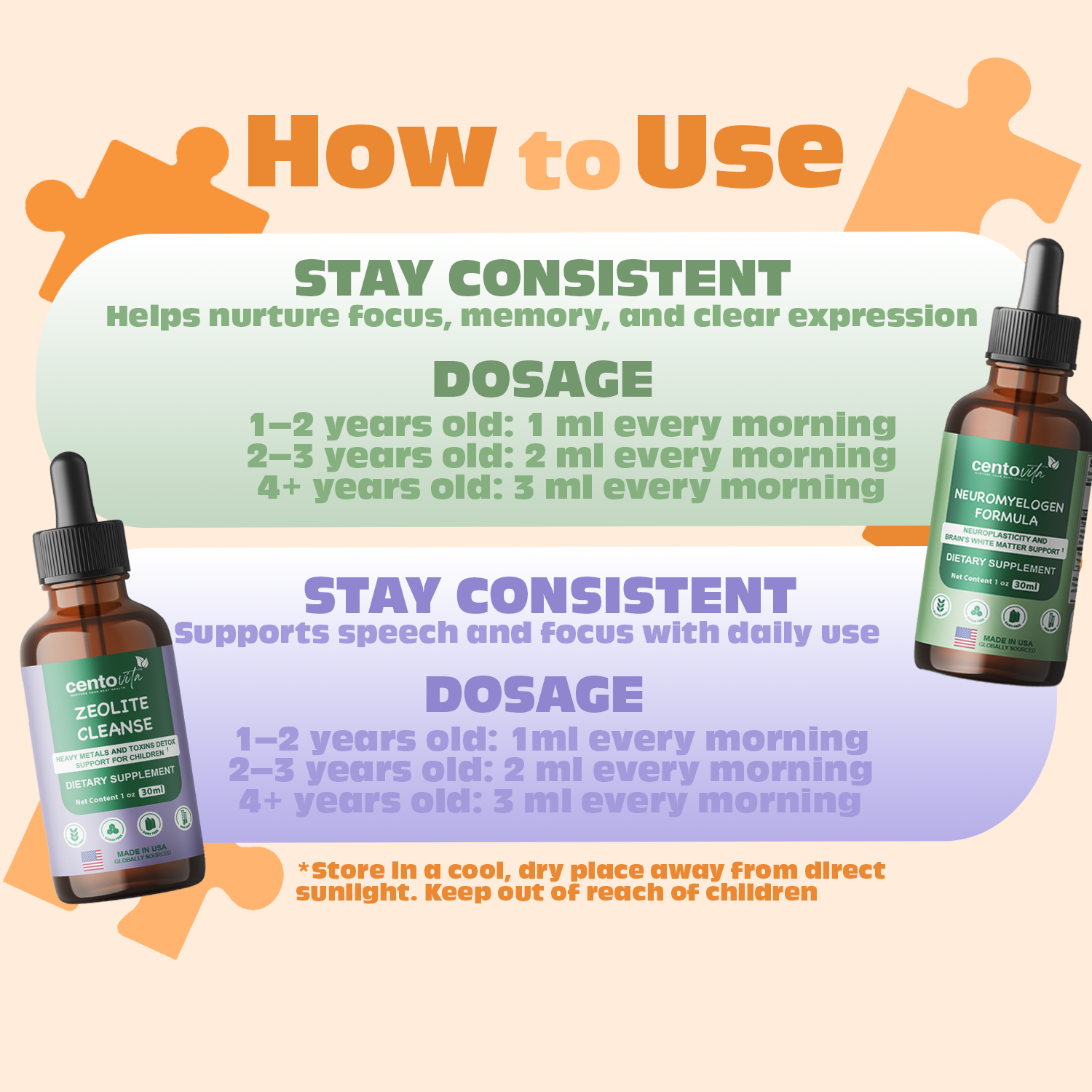 ADHD Awareness Bundle - Neuromyelogen Formula + Zeolite cleanse