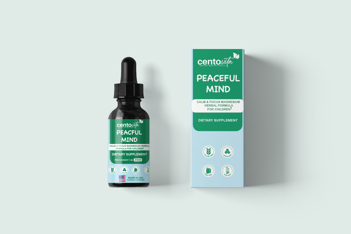 Peaceful Minds: Calm & Focus Magnesium Herbal Formula for Children