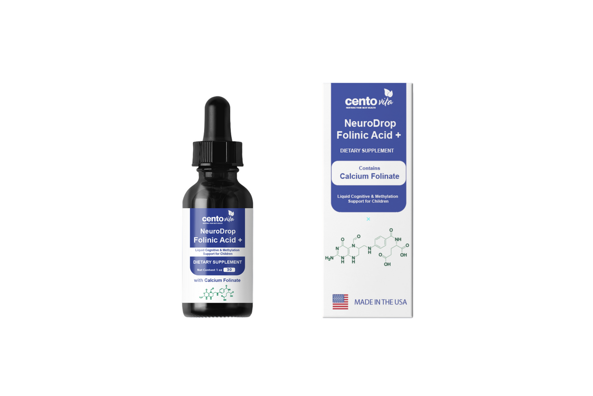 NeuroDrop Folinic Acid +: Liquid Cognitive & Methylation Support for Children